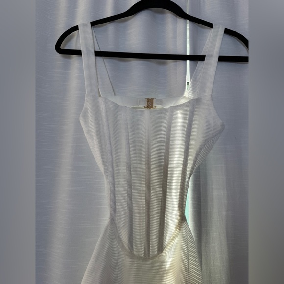 Sabo Skirt White Corset Cutout Mini Dress Festival Outfit | NWT Size XXS - Picture 7 of 12